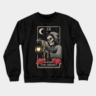 The Hermit Tarot Card Occult Witchcraft Esoteric Goth Gothic Crewneck Sweatshirt